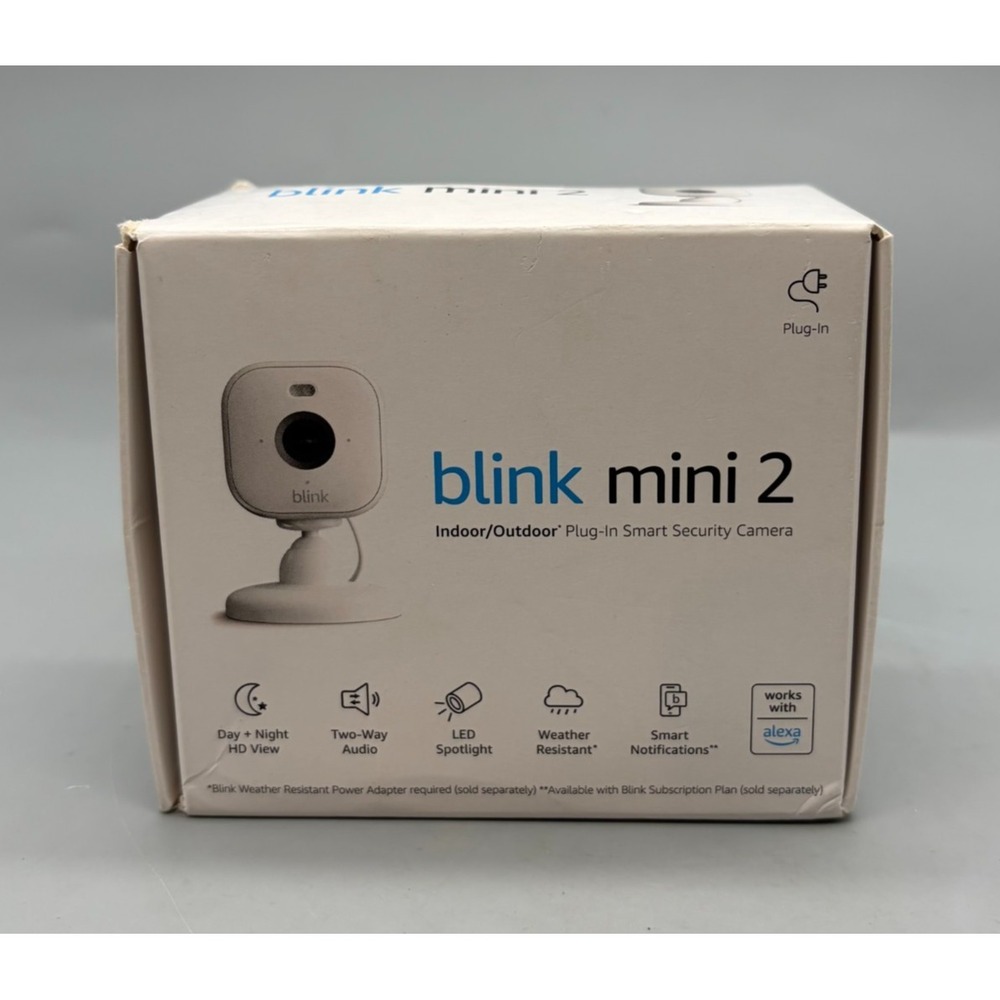 Blink Mini 2 Plug-in Smart Security Camera - Sealed